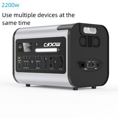 LiFePO4 220V 2048wh Pure Sine Wave Station électrique mobile portable pour le camping en plein air
