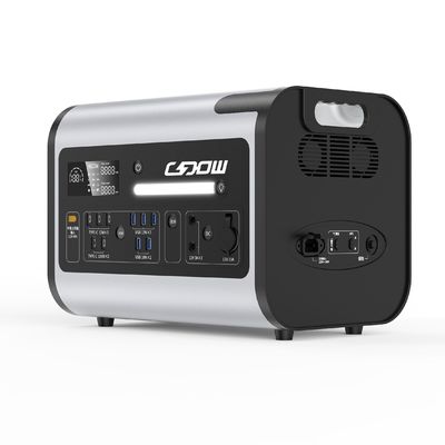 Station solaire portable de 2200 W avec batterie LiFePO4 et sortie de chargeur de voiture 12V/10A