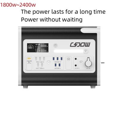 LiFePO4 Générateur de centrale solaire mobile 2200W pour système d'énergie extérieur et domestique
