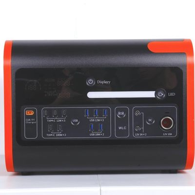 Station solaire d'urgence de charge sans fil de 15 W pour le camping et les voyages en plein air