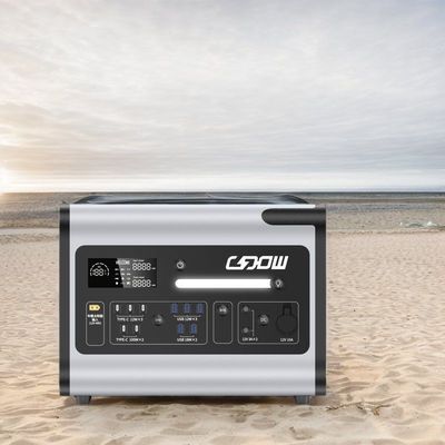Station électrique à batterie LiFePO4 avec charge sans fil et sortie CA