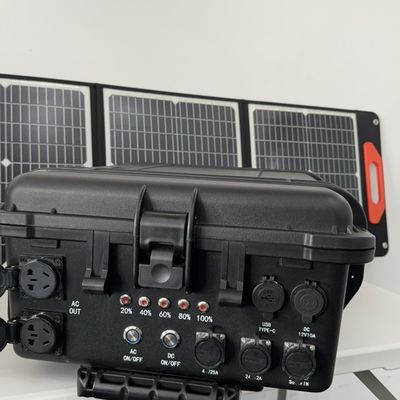 15A Max courant de sortie CA centrale solaire portable 4kw batterie LiFePO4 avec LT-40