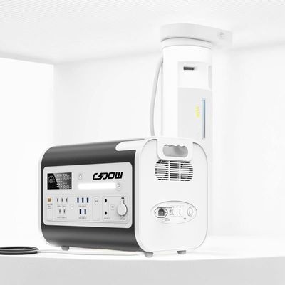 Générateur solaire rechargeable 12.2000W LiFePO4 Batterie pour camping/maison/urgence USB