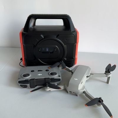 Station électrique portable pour camping extérieur avec prise EU AC et écran à cristaux liquides