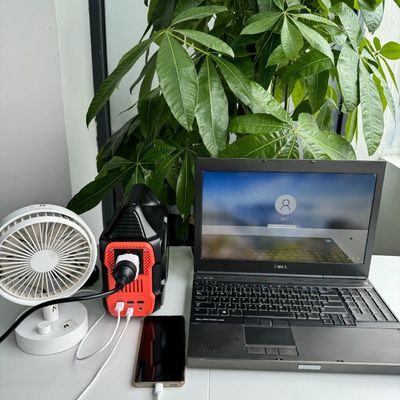 Station électrique portable pour camping extérieur avec prise EU AC et écran à cristaux liquides
