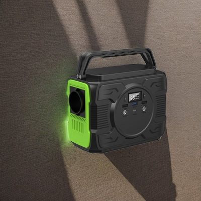 Station de stockage d'énergie extérieure de 200W avec conception de phare de 100W et sortie DC1 2