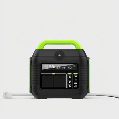 Station électrique portable de recharge solaire extérieure avec batterie au lithium de 600 W et paquet amovible