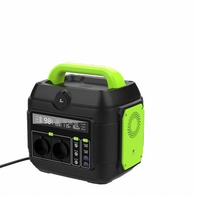Station électrique portable de recharge solaire extérieure avec batterie au lithium de 600 W et paquet amovible