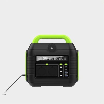 Station électrique portable de recharge solaire extérieure avec batterie au lithium de 600 W et paquet amovible