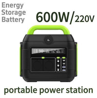 Système de stockage d'énergie solaire portable multifonctionnel de 600 W avec adaptateur et S6
