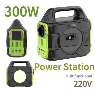 Batterie amovible et affichage LCD 300W Énergie d'urgence Station électrique portable de camping