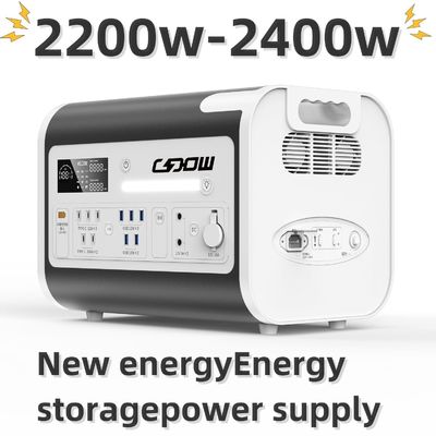 Station solaire rechargeable à batterie au lithium 2200W 2400W avec vitesse de charge rapide