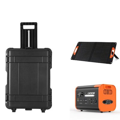 Générateur solaire portable de 6000 watts avec batterie au lithium ternaire et centrale électrique mobile