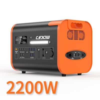 LiFePO4 2000W Haute capacité de recharge rapide centrale électrique centrale électrique extérieure