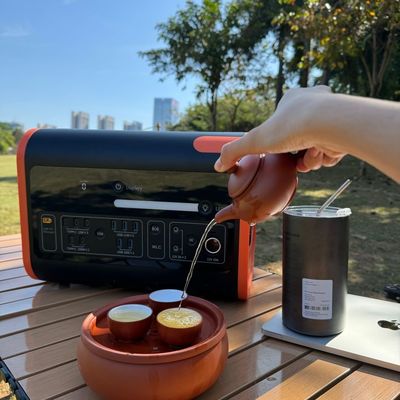 Centrale électrique mobile portable de recharge à courant alternatif de 1500 W 2200 W/2048 Wh pour le stockage d'énergie en extérieur