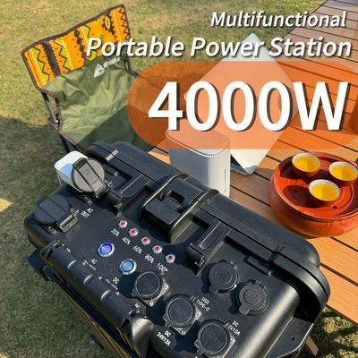 Station électrique portable de secours d'urgence de camping extérieur de 4000W avec chargement de 6 à 7 heures