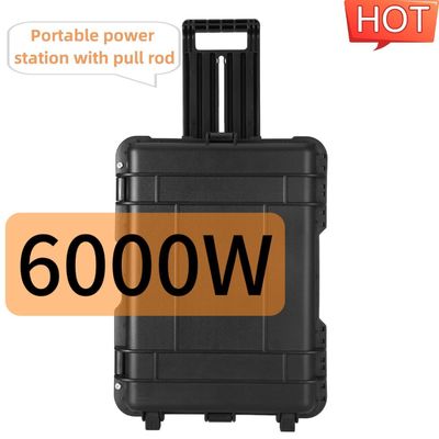 Générateur solaire portable multifonctionnel de puissance maximale de 6000 W pour les solutions d'alimentation en extérieur