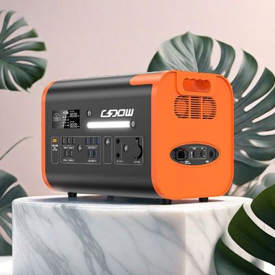 Générateur de stockage d'énergie d'urgence pour camping en plein air 2200W Puissance de sortie 2048wh Capacité