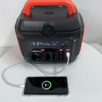 Centrale électrique portable à batterie au lithium 600W 200W 300W pour ménage 110V 220V Camping