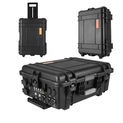 Socket de sortie AC Toutes les 100ah Lithium Iron Phosphate batterie Noir Générateur solaire pour les urgences