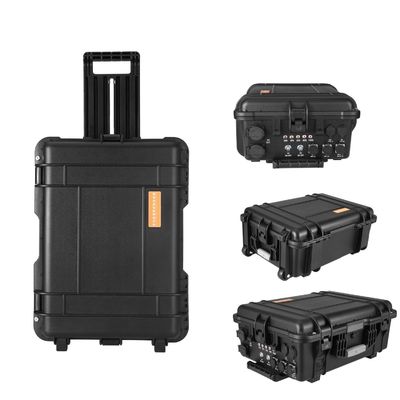 Socket de sortie AC Toutes les 100ah Lithium Iron Phosphate batterie Noir Générateur solaire pour les urgences