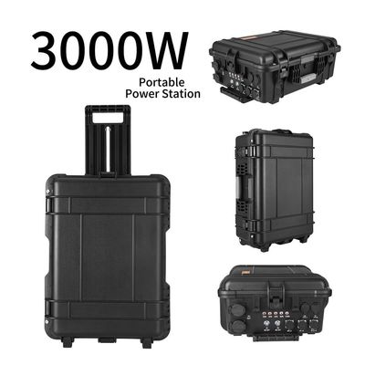 Station électrique portable de réserve de puissance d'urgence de 3000 W avec une capacité de batterie de 48 V62,5 ah