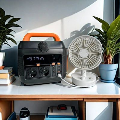 Générateur solaire d'urgence domestique orange de 600 W avec prise CA standard nationale