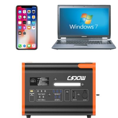 2048wh 2200W Station de stockage d'énergie solaire portable avec onduleur sinusoïdal pur
