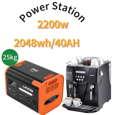 Station solaire extérieure personnalisée de 2000 W avec prise standard américaine et longue durée de vie