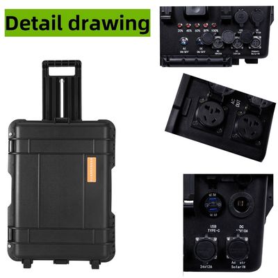 Stockage d'énergie en extérieur LiFePO4 Batterie 4000W Panneau solaire portable Station électrique de camping