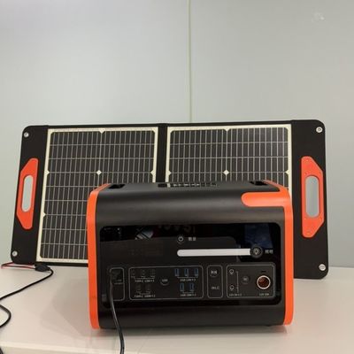 Générateur solaire de 110 V 220 V de 1000 W, centrale électrique portable extérieure intérieure de 2200 W