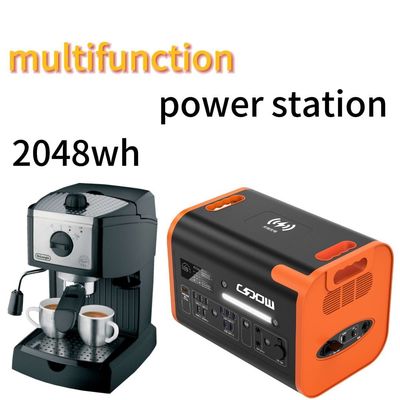 2200W/2048wh 40ah Station électrique portable d'aventure en plein air avec une durée de vie durable
