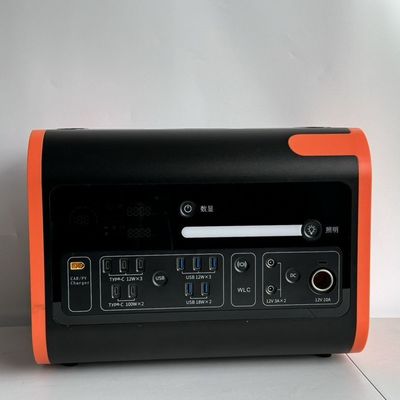 800W d'entrée solaire centrale électrique mobile portable 200W d'inverseur d'onde sinusoïdale pure 2200W d'urgence extérieure