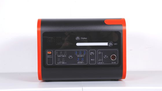2200W40ah Chargement sans fil Station de stockage d'énergie solaire en orange chaud avec noir