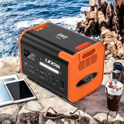 Station électrique portable en extérieur avec inverseur d'onde sinusoïdale pure et toutes les prises de sortie CA