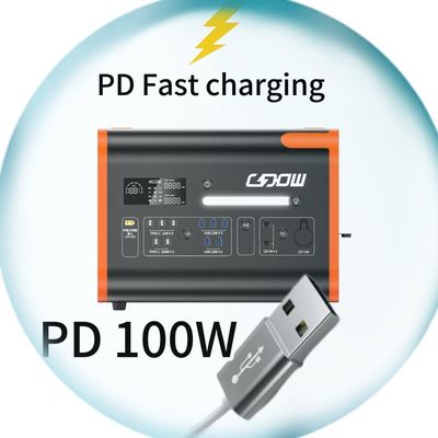 Chargeur de batterie LiFePO4 portable orange noir 1500W/2200W/3000W centrale électrique UPS