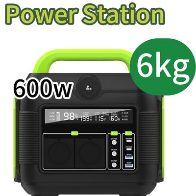 L'alimentation par batterie au lithium de 600 W pour le marché Aii USB de type C sortie CC et CA