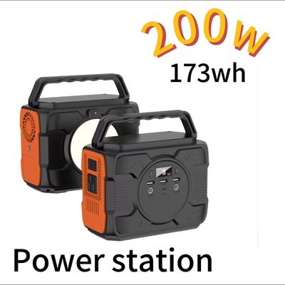 200W/173whc batterie de secours de l'urgence centrale électrique portable meilleure lumière LED flash