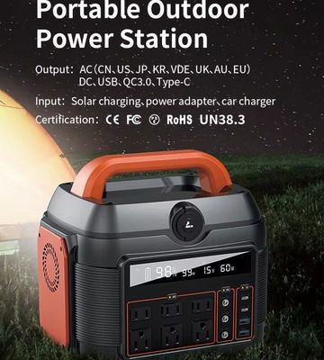 Camping en plein air pour les familles 600W centrale solaire avec batterie et chargeur de panneau solaire