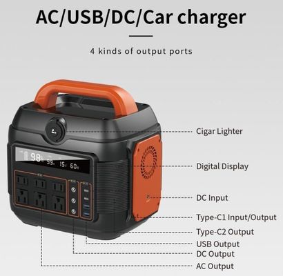 600W/576wh centrale électrique d'urgence pour une solution d'alimentation en extérieur et à domicile