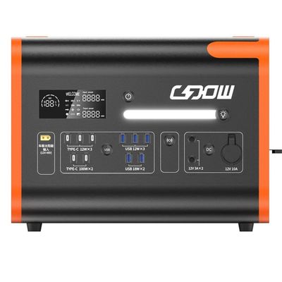 220V/40ah/2200W Énergie solaire Station de stockage d'énergie extérieure portable avec charge rapide 1500W batterie au lithium