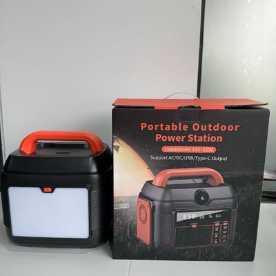 Station électrique portable de 600 W pour le stockage d'énergie de secours et les activités en plein air