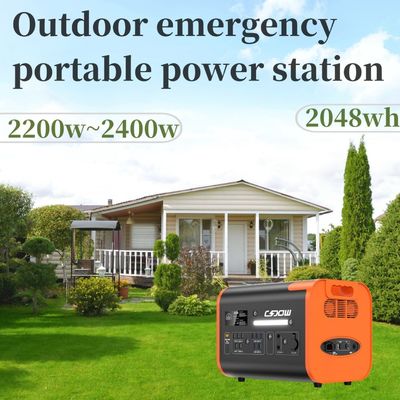 Stockage d'énergie Station électrique portable Chargement sans fil 15W Sortie de puissance constante 3500W