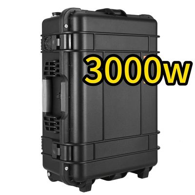 Station électrique de stockage d'énergie portable de 3000W/3000wh Matériau de coque en alliage ABS pour le voyage