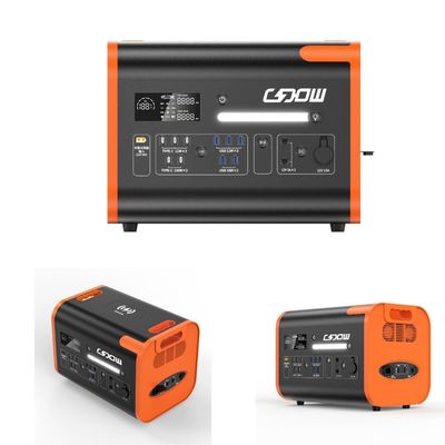 AT22 LiFePO4 Orange chaud 2200W/2048wh centrale électrique portable pour les voyages et l'extérieur