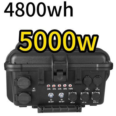 Communication personnalisable Banques électriques portables 5000W 4800WH pour la maison et le camping