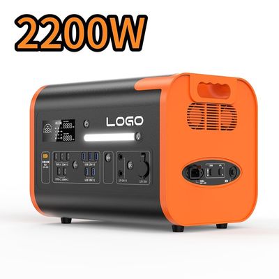 2200W de sortie centrale électrique mobile portable pour les urgences et le stockage d'énergie