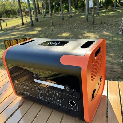 40ah Générateur solaire prise de courant 2200W Portable Camping centrale solaire Orange Noir