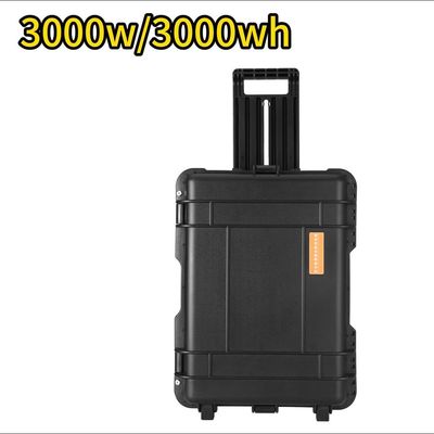 Station électrique portable de 3000 W/3000 W avec batterie au lithium LiFePO4 Génération d'énergie solaire