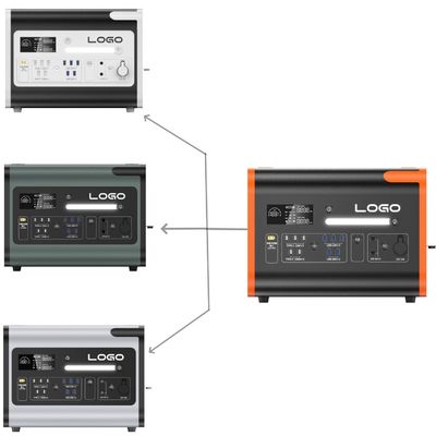 Station électrique portable LiFePO4 40ah/2200W/2400W pour la recharge multi-scène et les situations d'urgence